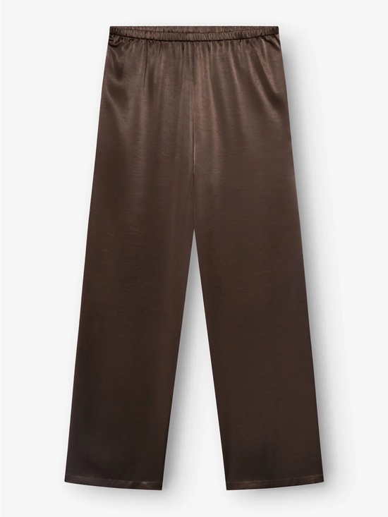 M-kae Pants - M-Kae Ames Satin Pants - Espresso